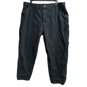Carhartt‎ Flannel Lined Cargo Jeans, Black, size 44x30